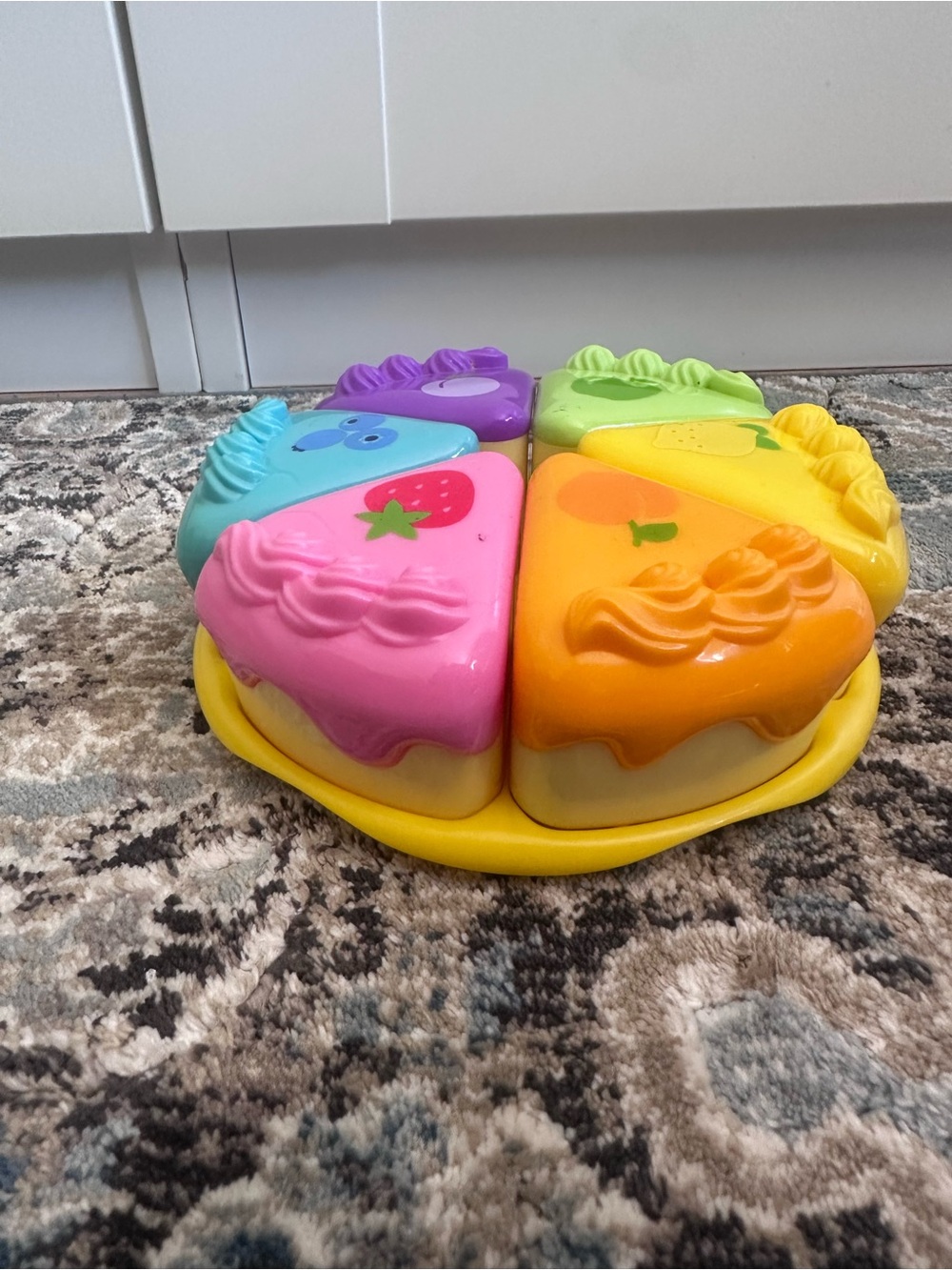 Fruit Cake Slice Stacking Toy — Multi-Color Learning Set - Picture 2 of 3